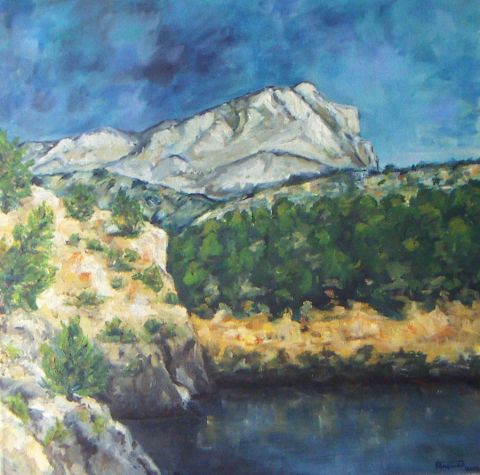 Sainte Victoire vue lac Bimont